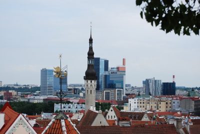 Вид на город Дома в Эстонии