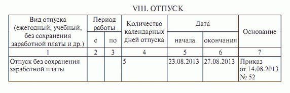 Отраженный отпуск. Отпуск по беременности и родам в личной карточке т-2. Перенос в личной карточке. Запись отпуска в карточке т-2. Основание на отпуск в карточке т2.