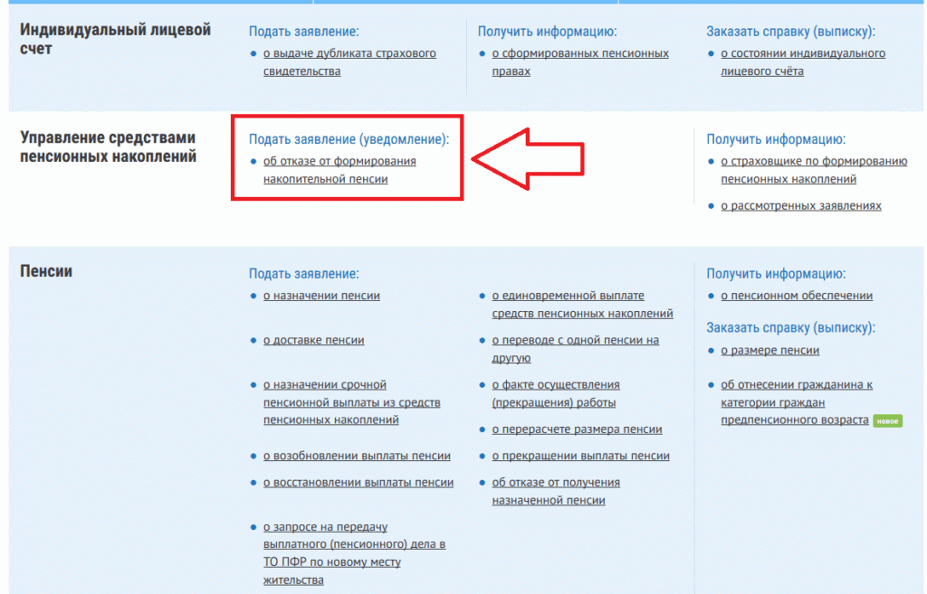 Заявление о выплате накопительной пенсии образец